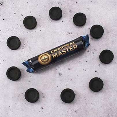 Coal Disks For Incense - 10 Briquettes & 10 Tablets - Quick Lighting & Slow Burning (40mm)