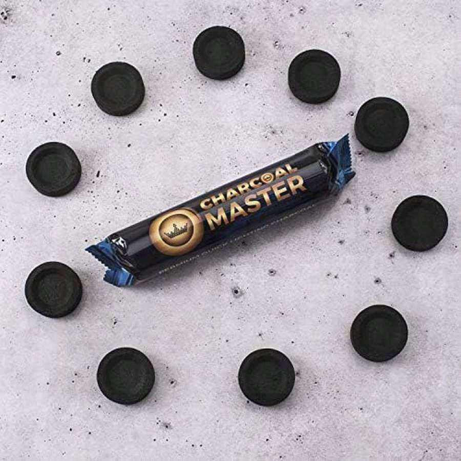 Coal Disks For Incense - 10 Briquettes & 10 Tablets - Quick Lighting & Slow Burning (40mm)