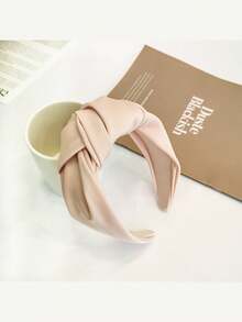 1/2/4pcs French Cross-Border Europe And The United States New Headband With INS Texture Satin Headdress Hair Clip Wide-Brimmed Knot Hair Band To Go Out With A Party Trip ,Hair Hoop Hairband For Women Hair Accessories Head Accessories,Summer,Holiday,Travel - Multicolor - View 11