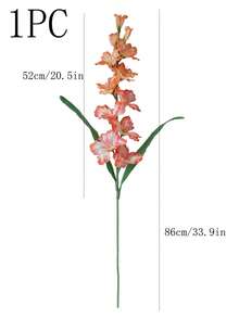 1pc New Calla Lily Artificial Flower, Vintage Silk Flower Decor For Dining Table, Living Room, Indoor - Multicolor - View 3