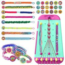 Complete DIY Craft Kit For Bracelets And Necklaces - Vibrant Handmade Jewelry Making Set With Pink/Green/Yellow Cords, Beads, Charms And Tools - Great For Teens' Creative Projects, Birthdays, Christmas And All Season Gifts, Jewelry Making Beads