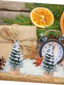 10 قطعة/مجموعة أشجار عيد الميلاد الصناعية الصغيرة، أشجار صنوبر صغيرة، ديكور طاولة المنزل، اكسسوارات ديكور السنة الجديدة، مشهد ثلجي صناعي أشجار صنوبر صغيرة DIY، ديكور الدمى المنزلية، ديكور منزلي واقعي لعيد الميلاد، ديكور غرفة الشتاء