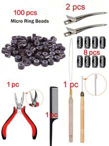 Hair Tinsel Sparkly Hair Extensions Set, For DIY Styling, Festival Looks & Party Hair Accessories