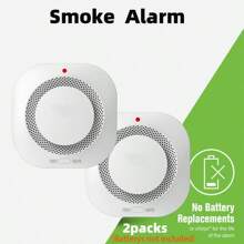2 Sets Of Smart Smoke Detector Fire Alarms, Battery - Powered Bluetooth Wireless Smoke Alarms, Used For Home, Hotel, Apartment, Factory And Other Fire Alarms
