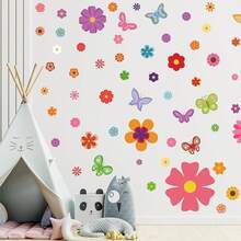 12 Sheets Daisy Stickers 130 PCs Flower Car Decals Self Adhesive Vinyl Retro Flower Car Sticker Bumper Mirror Window Clings Laptop Wall Decoration (Multicolor, Daisy) - Màu sắc tươi sáng - Xem 6