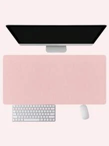 1 件 60 厘米/90 厘米电脑、笔记本电脑鼠标垫、耐热防水键盘垫、简约学生/办公桌面垫，用于保护桌面、书写、游戏配件、学校/办公用品、PU 皮革材质