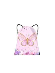 1 قطعة حقيبة سحاب بنمط فراشة جميلة، هذه الحقيبة الظهر مناسبة للاستخدام اليومي للبنات والأولاد والمراهقين، بما في ذلك الخروج والسفر والرياضة والسباحة والتنزه وغيرها من الرياضات الخارجية. مناسبة لمناسبات مختلفة مثل عيد الميلاد وعيد الشكر