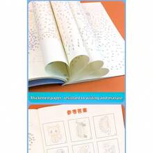 1 Książka Magia Połącz Kropki Rysowanie Liczb - Ćwiczenie Koncentracji i Kontroli nad Długopisem Gra Artystyczna Do Nauki, Rekreacji w Domu i Zabawy w Domu