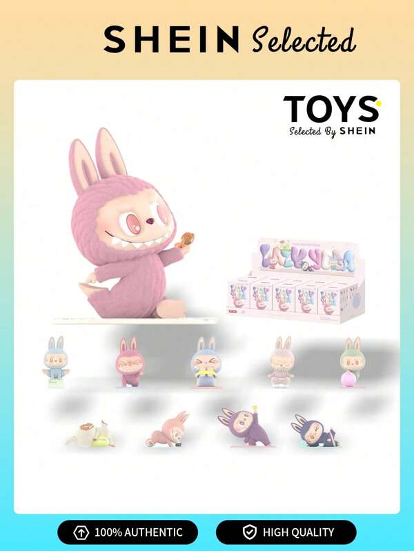 Pop Mart Labubu The Monsters Lazy Yoga Series Figure – Mystery Blind Box Collectible, Sealed Single Box (Only One Box)