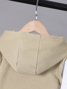 2pcs/Set Boys' Casual Hoodie Sweatshirt With Letter Print And Matching Sweatpants, Spring/Autumn