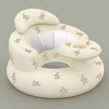 1pc Inflatable Sit-Up Chair For Baby Boys/Girls, Portable Inflatable Sofa Chair With Air Pump, Bathtub Seat
