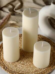 1 盒/套，全新圆柱形蜡烛（高度：5 厘米/1.96 英寸至 20 厘米/7.87 英寸，直径 1.96 英寸），香薰蜡烛，欧式风格，无烟蜡烛，白色蜡烛，适用于家居装饰、房间装饰、卧室装饰、派对、餐桌装饰、厨房装饰、餐厅、浪漫、派对、烛光、生日蜡烛装饰、节日装饰、蜡烛、蜡烛、万圣节、秋季、礼品、香薰蜡烛、家居装饰、复古装饰、圣诞装饰、圣诞装饰、圣诞礼物 - 彩色 - 查看 3