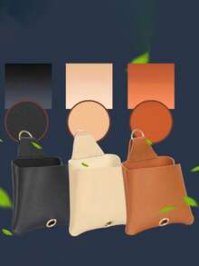 1Pc Car Air Outlet Storage Bag Vehicle Dashboard Pocket Organizer For Phone Power Bank Keys Money Cards Glasses Sunglasses Double Layer Car Accessories Interior Organization - Multicolor - View 3