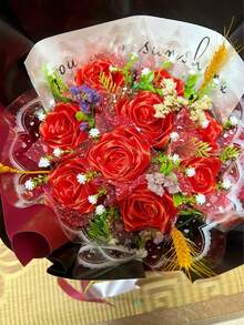 1pc 4cm Gold Ribbon, Ribbon, Colorful Ribbon, Ribbon For Wedding Cake Decoration, Chair Back, Gift Wrapping, DIY - Multicolor - View 5