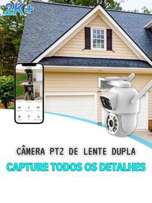 Icsee APP Dome IP Wireless PTZ Dual Lens Security Camera, AI Human Detection, Home Security - 查看 2