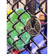 Men Chain NecklacesWorkout Necklace For Men Weight Plate Necklace Dumbbell Necklace For Savages And Rough Guys Awesome Gym Plate Necklace Great Present For A Sport Addict Adjustable Leather Cordfor Boys - 如圖 - 查看 6