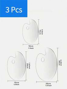 Acrylic Paint Palette With Clear Paint Pallet Paint Tray Palette, Easy Clean Non-Stick Artist Pallet For Oil Watercolor Craft DIY Art Painting Palette,Back To School - Multicolor - View 7
