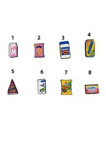 1 Set Of 8pcs Candy Pattern Accessories For Sandals, Bracelets, Slippers, Phone Decoration, Suitable For Dessert Lovers, Birthday & Holiday Gifts