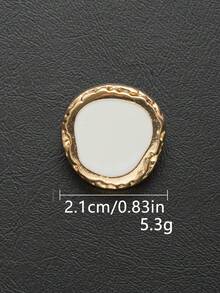 10 قطعة/مجموعة أزرار معدنية ذات ملمس مطرقة غير متماثل بطراز قديم، مناسبة للمعاطف والسترات والبدل والأزياء الرسمية، ويمكن استخدامها كأزرار زخرفية مخيطة باليد. مناسبة للملابس والأحذية والحقائب وصناديق الهدايا والإكسسوارات المجوهرة DIY، متوفرة بألوان وأحجام متعددة