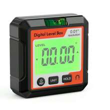 数字量角器磁铁倾角仪水平角度测量仪带液晶背光角度尺测量工具 - 彩色 - 查看 10