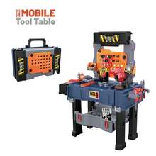 65-Piece Kids Tool Bench Set With Electric Drill – Realistic Construction Workbench For Toddlers 3-8, STEM Learning Pretend Play Workshop Toy For Boys & Girls - 寶藍色 - 查看 2