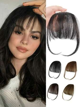 假隐形合成空气刘海发夹接发前刘海发片空气刘海纤维优质发型配件