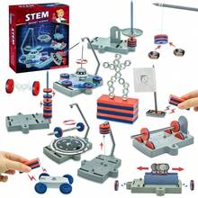 SCIENCE HORSE 12合1磁力科学实验套件，磁悬浮盒套装，包含磁盘，反重力吸引力，适合亲子活动，男孩女孩的礼物，益智玩具