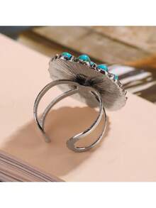 خاتم حجر أخضر قديم مع أنماط مختلفة وأحجام قابلة للتعديل للنساء، نظرًا لعوامل مثل العرض والبكسل، قد تكون هناك اختلافات طفيفة في اللون. يرجى الرجوع إلى المنتج الفعلي للدقة.