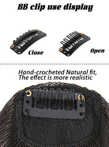 假隐形合成空气刘海发夹接发前刘海发片空气刘海纤维优质发型配件