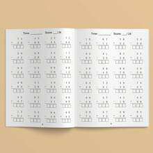 Lachilly Zweistellige Addition & Subtraktion Mathematik Arithmetik Arbeitsbuch, Mathematische Berechnungs-Handschrift-Übungsbuch für Kinder Schulanfang, Lehrerbedarf, Homeschooling Klassenzimmer Lehrmittel - Mehrfarbig - Übersicht 7