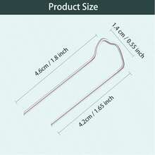 100 piezas de alfileres florales, alfileres en U florales de 1.7 pulgadas, alfileres pequeños para manualidades, plantas, helechos, para ramos de flores, espuma, coronas de paja, suministros para arreglos florales, proyectos de costura DIY