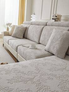 1 szt. Nowoczesny, świeży styl, modny nadruk, polarowy pokrowiec na sofę, elastyczny, uniwersalny pokrowiec na poduszkę na sofę, prosty i nowoczesny, antypoślizgowy pokrowiec na sofę, odpowiedni na sofy w kształcie litery L i sofy 1/2/3/4-osobowe, idealny do sypialni, salonu, biura, wystroju wnętrz, odpowiedni na każdą porę roku