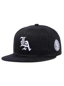 1PC Hat For Men Baseball Cap LA Alphabet Embroidered Hip Hop Cap Suitable For Street ,Outdoor,Sports,Vacation,Gift Giving. Fashion Accessory