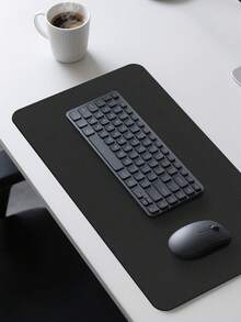 1 件 60 厘米/90 厘米电脑、笔记本电脑鼠标垫、耐热防水键盘垫、简约学生/办公桌面垫，用于保护桌面、书写、游戏配件、学校/办公用品、PU 皮革材质