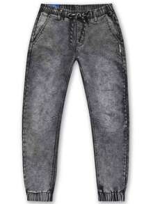 Herren Graue Jeans - Slim Fit Graue Jeans - Jeans mit elastischem Bund in Grau - Stretch Denim Jeans - Graue Jeans - Herren Denimhosen - Vielseitige Jeans für alle Jahreszeiten - Jugendliche Lässig Hosen, Streetwear Stil, Bequem & langanhaltend, Hochgeschnittene Jeans, Business Lässig Denimhosen, Beine schmeichelnde Herrenhosen