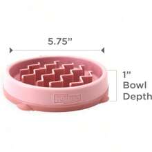 Outward Hound Fun Feeder Slo Bowl, Slow Feeder Dog Bowl, Medium/Mini, Turquoise - 粉色 - 查看 7