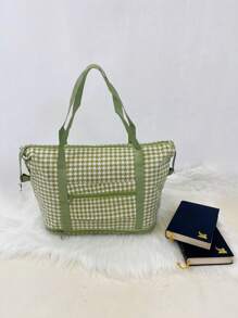 Large Capacity Lightweight Waterproof Travel Tote Bag, Can Be Expanded Or Reduced, Convenient For University Students And Tourists - Green - View 4