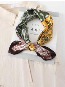 1pc European & American Outdoor Camouflage Bandana Headwear, Breathable Printed Sports Face Shield Scarf Hat