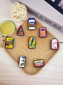 1 Set Of 8pcs Candy Pattern Accessories For Sandals, Bracelets, Slippers, Phone Decoration, Suitable For Dessert Lovers, Birthday & Holiday Gifts