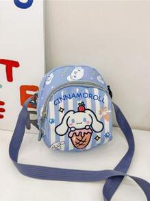 Sanrio 1 PC Sanrio Hello Kitty Kuromi Children'S Bag Cute Cartoon Girl Coin Purse Can Hold Mobile Phone Little Girl Fashionable Outing Shoulder Messenger Bag