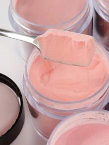 6件套浪漫粉色亚克力美甲粉套装 - 10克闪亮雕刻水晶粉，适合专业DIY美甲延长 - 闪亮装饰美甲 - 彩色 - 查看 5