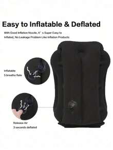 1 Gối du lịch bơm hơi cho máy bay, Gối hơi cổ để ngủ, Gối du lịch, Gối bơm hơi tựa đầu cổ di động Từ, Để tránh đau cổ và vai, Gối hỗ trợ đầu cổ và thắt lưng thoải mái, Dùng cho máy bay, ô tô, xe buýt và văn phòng - Những vật dụng cần thiết khi đi du lịch - Gối cổ ngày lễ du lịch - Nhiều màu - Xem 6