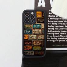 1pc Burgundy Gradient Minimalist Leopard, Lips, Pool Ball, English Text Printed Phone Case, Suitable For IPhone 16 Pro Max, 17/15/14 Plus, 13/12/11, Series - 多色 2 - 查看 2