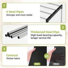 Tomnk 4/10 Compartment Bookshelf Organizer, Saving Book Rack For Living Room, Bedroom, Office – Easy Assembly - Nhiều màu - Xem 5