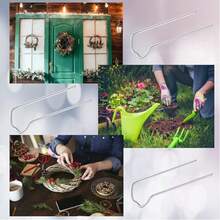 100 piezas de alfileres florales, alfileres en U florales de 1.7 pulgadas, alfileres pequeños para manualidades, plantas, helechos, para ramos de flores, espuma, coronas de paja, suministros para arreglos florales, proyectos de costura DIY