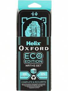 Helix Oxford Geo Maths Set - Green - Aqua - View 6