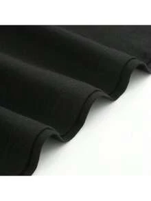 2025 Women's Cotton T-Shirts New For Summer Artistic Wash Portrait Graphic Edgy Casual Style Soft Pure Cotton Great Gift - 黑色 - 查看 6