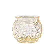 12pcs Vintage Nordic Style Sunflower Glass Candle Holders, Romantic Atmosphere Tabletop Decor Candle Cups, Suitable For Wedding, Dining Table Decoration