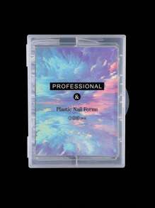 120片装假指甲尖头快速延长贴片，可重复使用，凝胶指甲模具带刻度，UV凝胶指甲油模具，雕塑全覆盖式按压式指甲，适用于女性和女孩的美甲用品工具 BL05，美甲用品，美甲工具，美甲艺术工具，返校季，指甲，按压式指甲工具