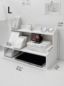 1 Miếng Trắng Bàn làm việc Cái giá Đối với Phòng ngủ , Phòng khách , Học tập , Văn phòng , Ký túc xá , Hoàn hảo Đối với Sách , , Máy tính , Và Bức tượng nhỏ - trắng - Xem 7